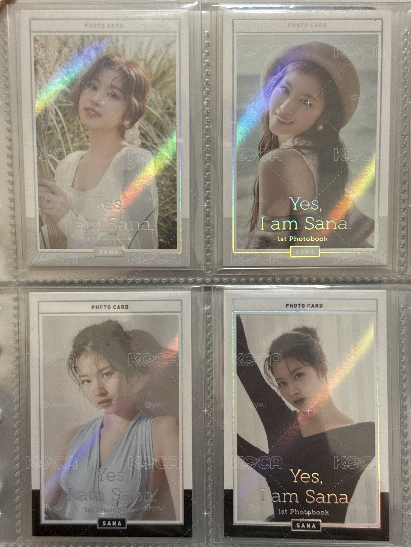 Yes i am sana 寫真卡一套不拆