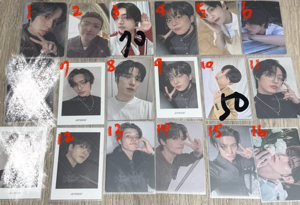 ATEEZ一些小卡(代友售)