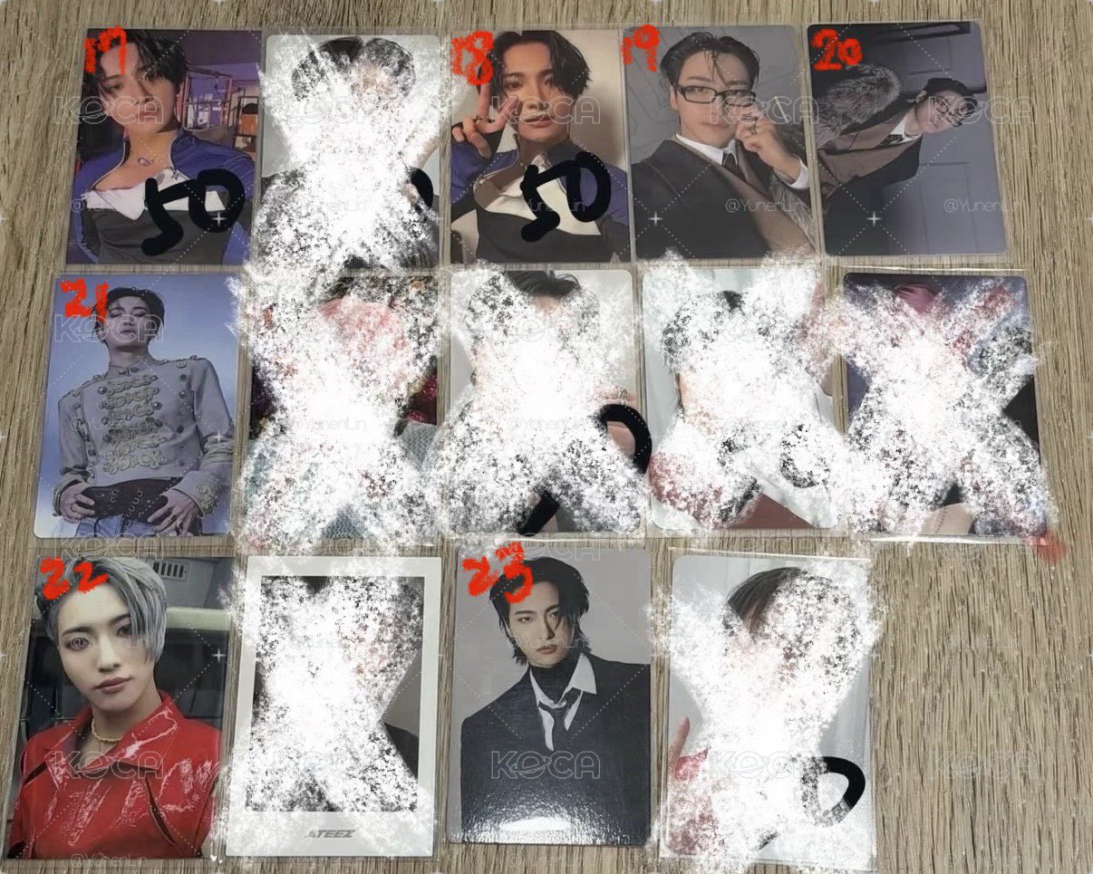 ATEEZ一些小卡(代友售)