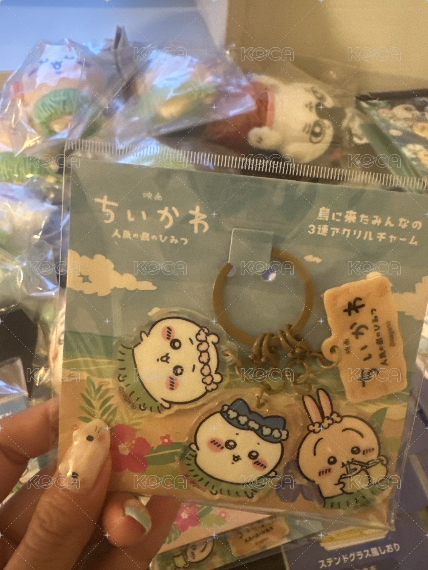 三人鑰匙圈