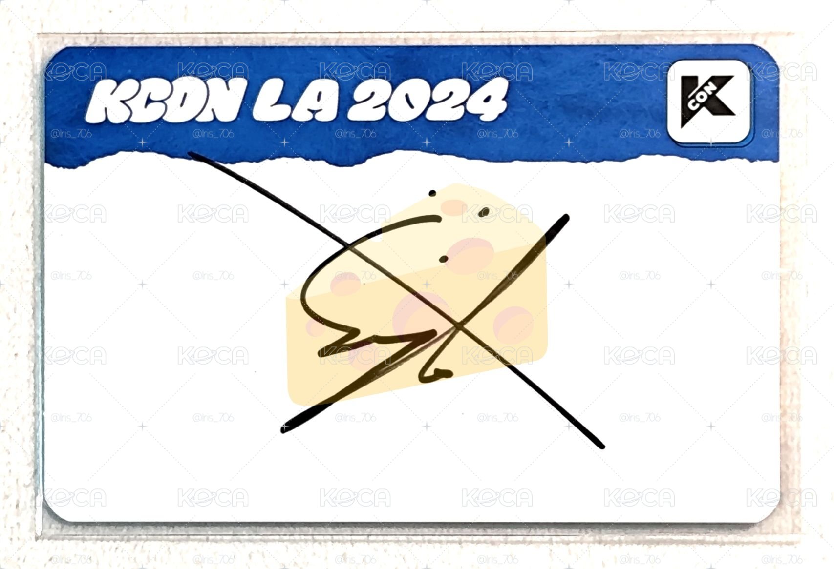 KCON LA 親簽卡