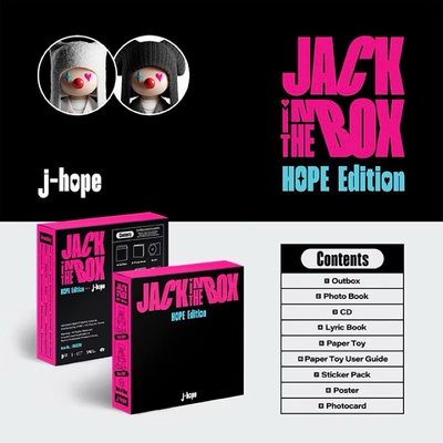  j-hope Solo Album [Jack In The Box] 專輯 HOPE Edition WVS特典
