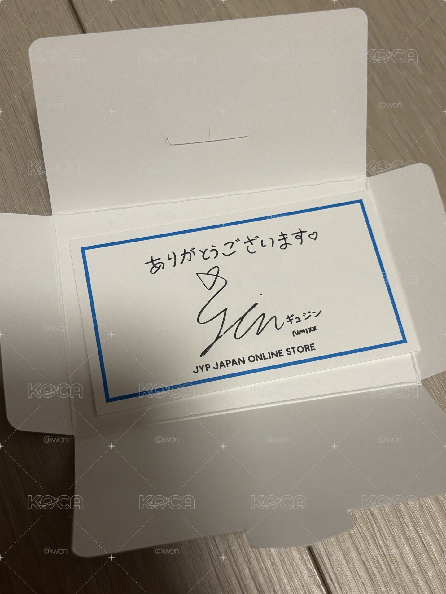 JYP Japan online offical 感謝卡圭
