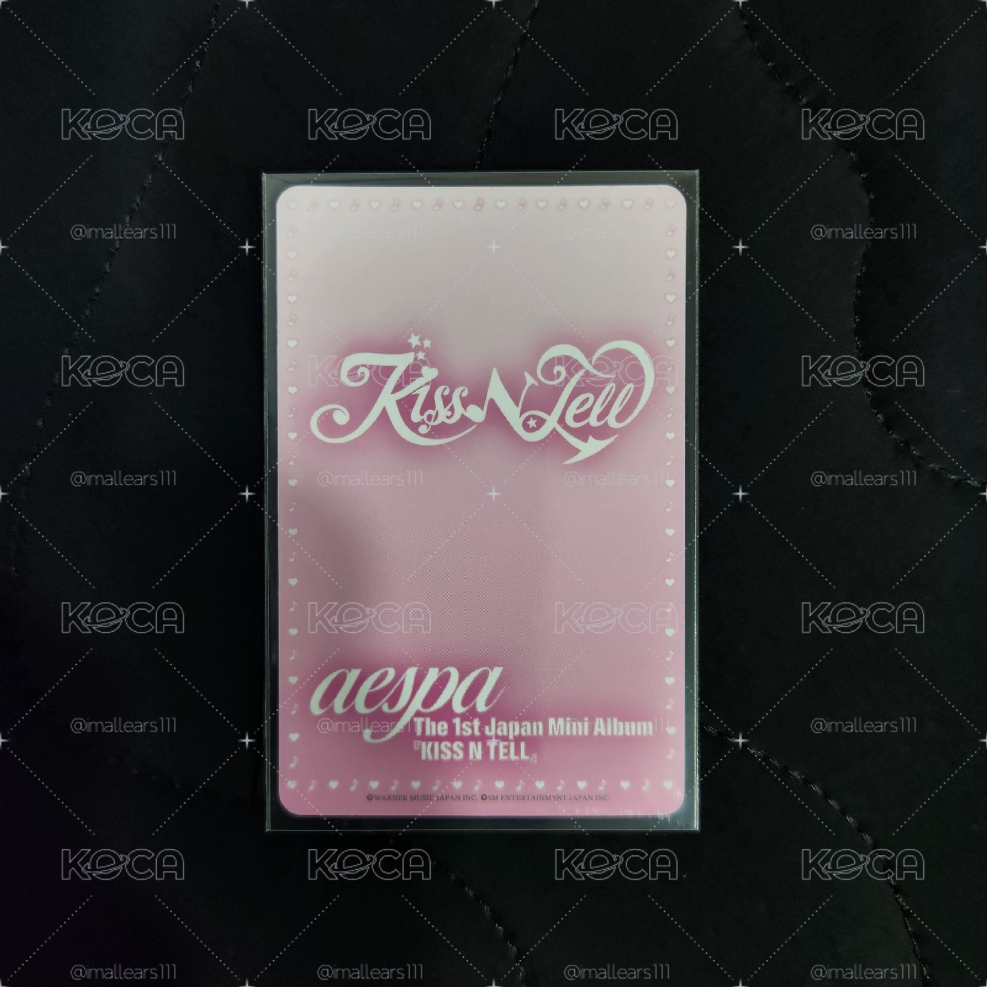 aespa KARINA GISELLE KISS N TELL 7/20 FM 特典卡 柚吉