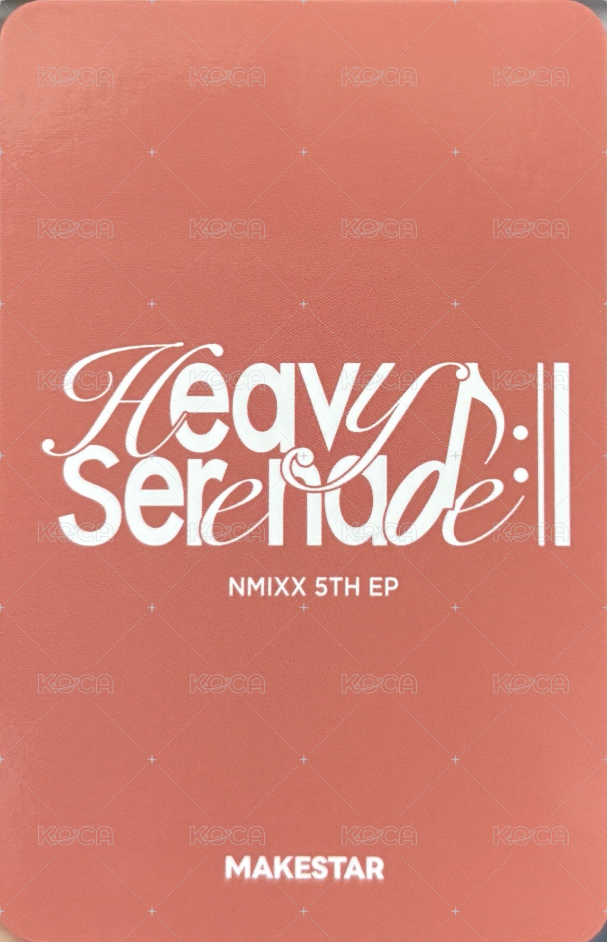 Heavy Serenade ms 線上 1.0 簽售卡 玫瑰花環 背面