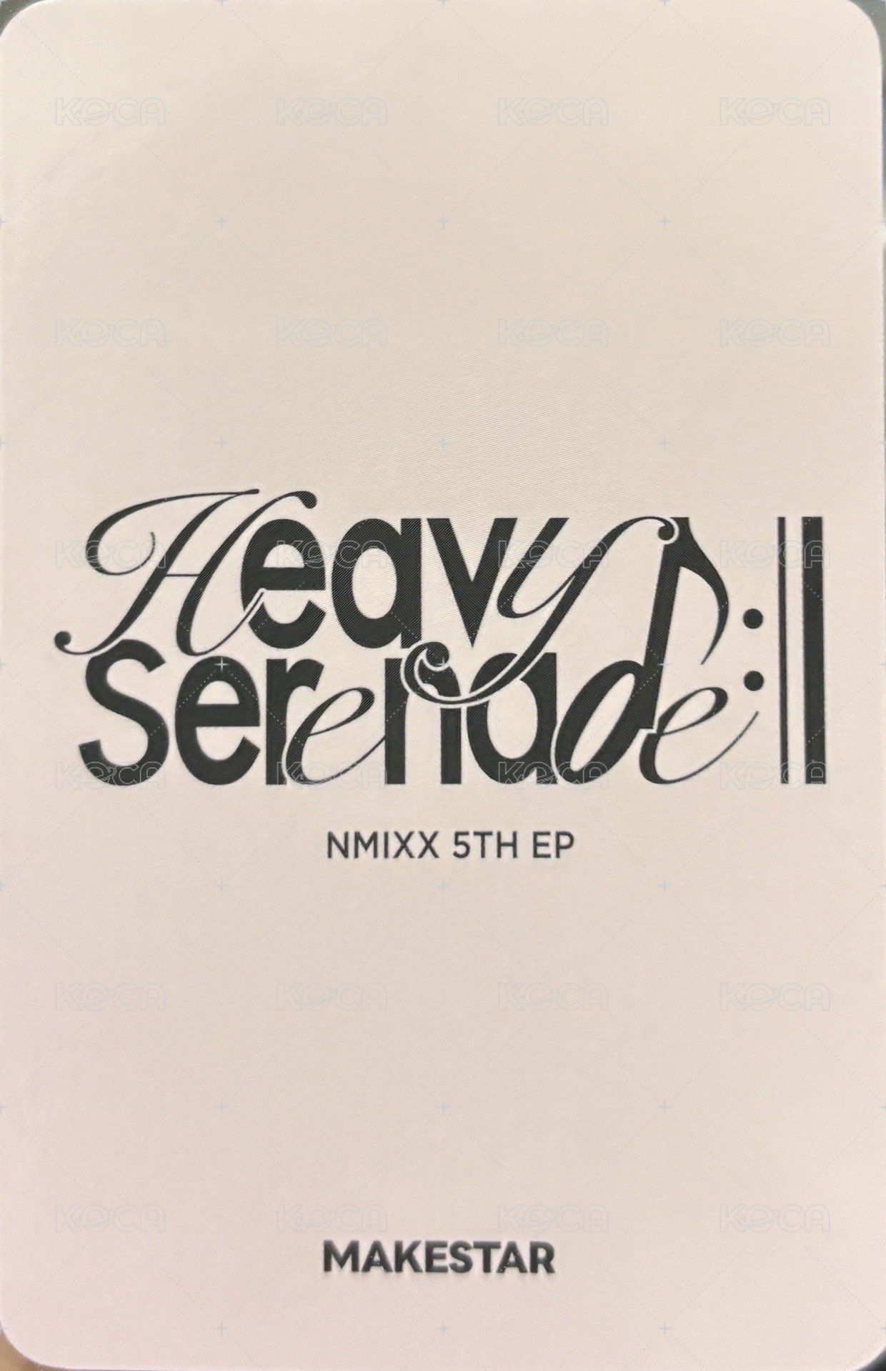 Heavy Serenade ms 線下 1.0 簽售卡 玫瑰熊 背面