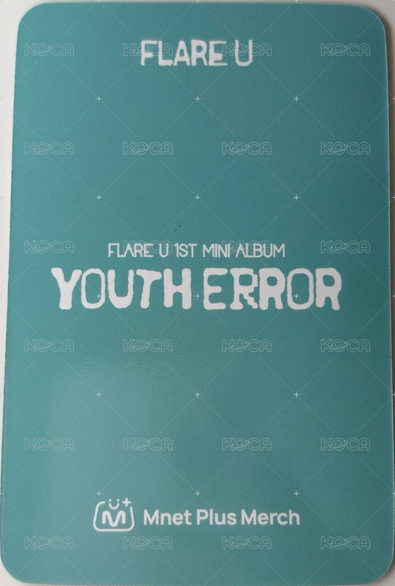 YOUTH ERROR mnet MD7萬 滿額卡  背面