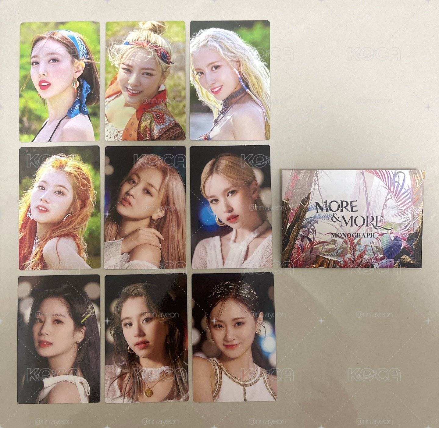 Twice 迷九 花絮小卡