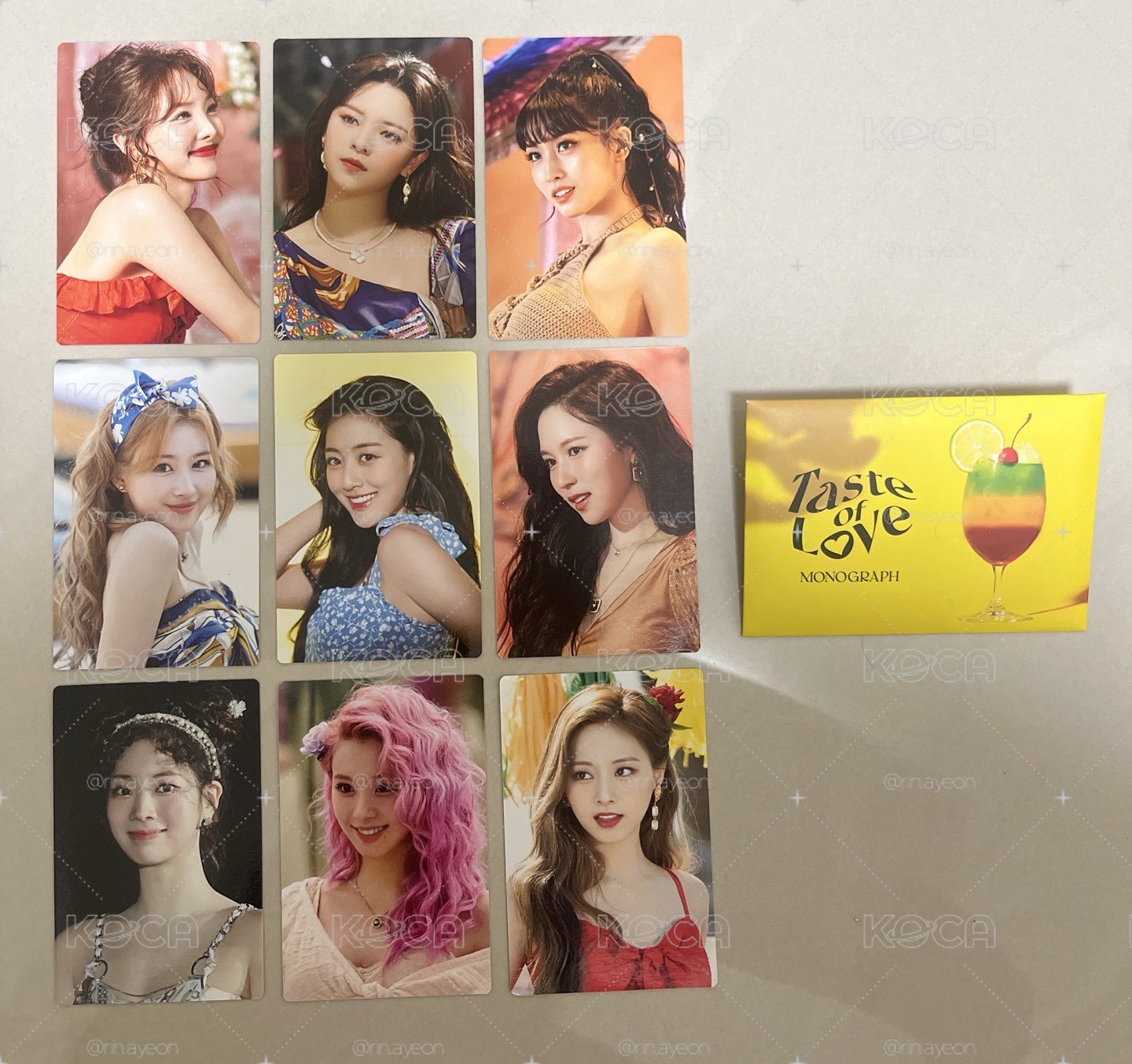 Twice 迷十 花絮小卡