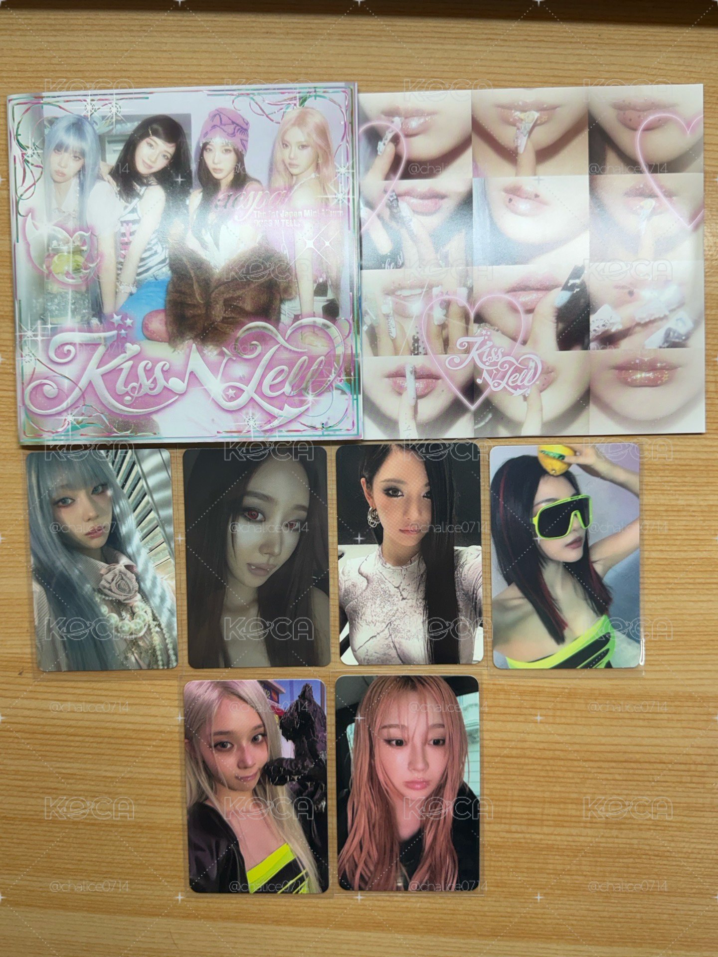 KISS N TELL Poster Ver 已拆全專含下圖專卡