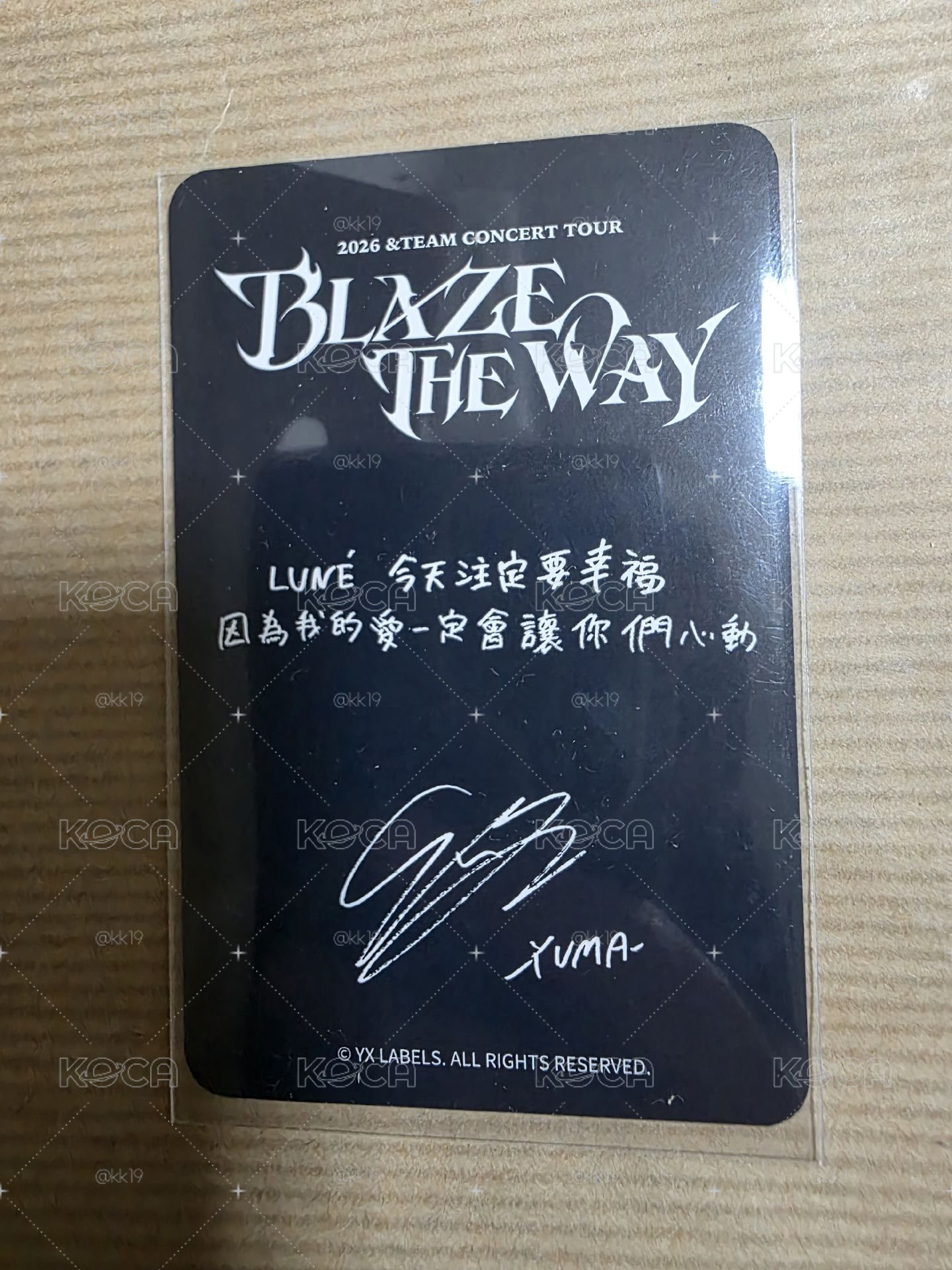 BTW 臺北場 zone卡- Yuma
