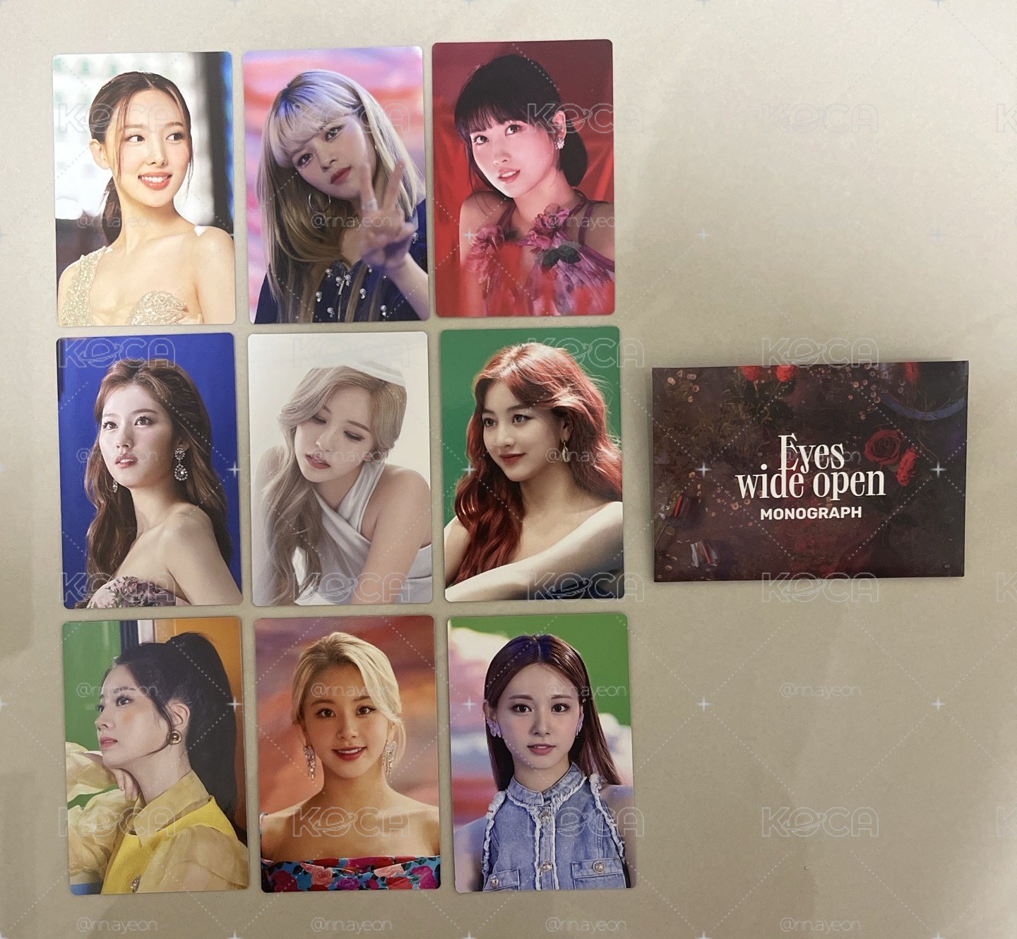 Twice 正二 花絮小卡
