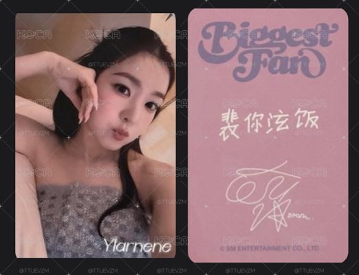IRENE 熊寶北京簽售卡 中文卡背