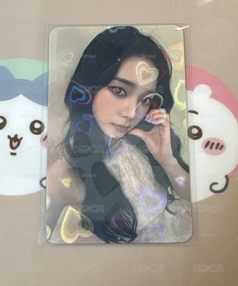 aespa 劉知珉 Karina IA幸運卡 愛心閃卡 愛心柚