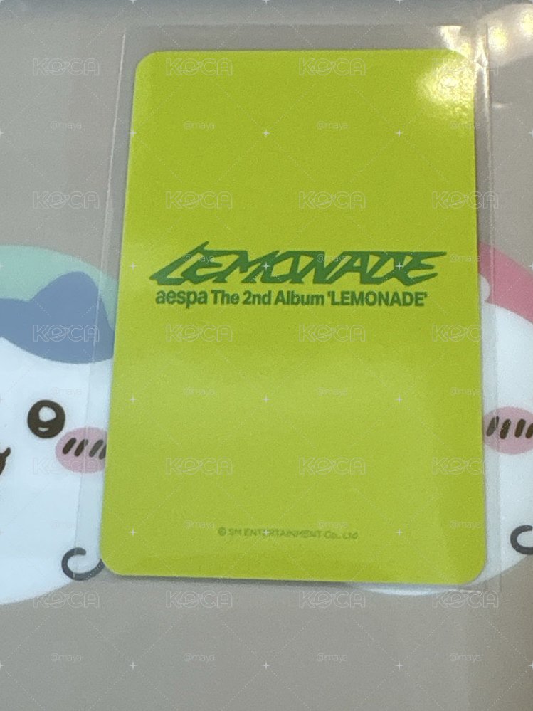 aespa Winter Lemonade 正規二 WM線下簽售特典 WM冬