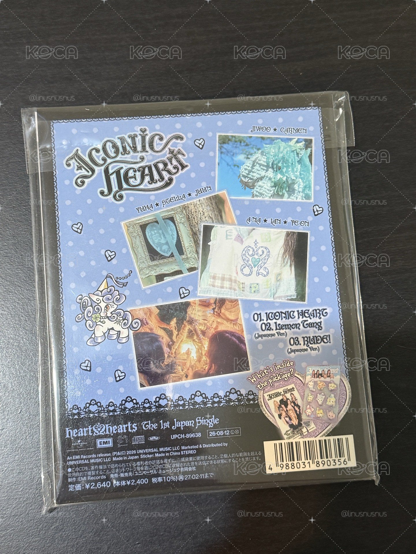 Hearts2Hearts JP單一 A版 專輯 貼紙專