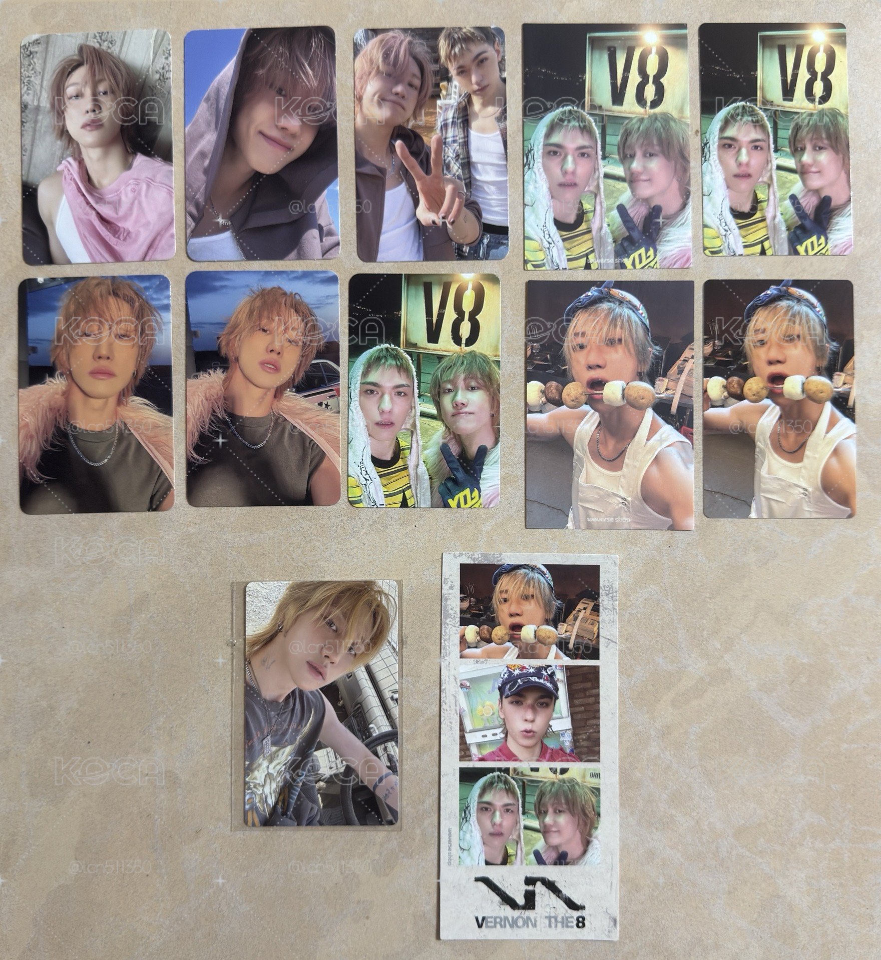 (售)V8 THE 8 VERNON 專卡 FP特典卡 wvs特典卡 整圖售