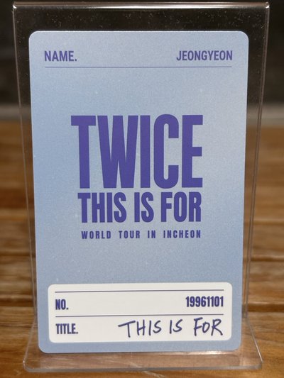 俞定延 Jeongyeon This is For 六巡 仁川場 演唱會DVD CD卡 ver.藍光DVD
