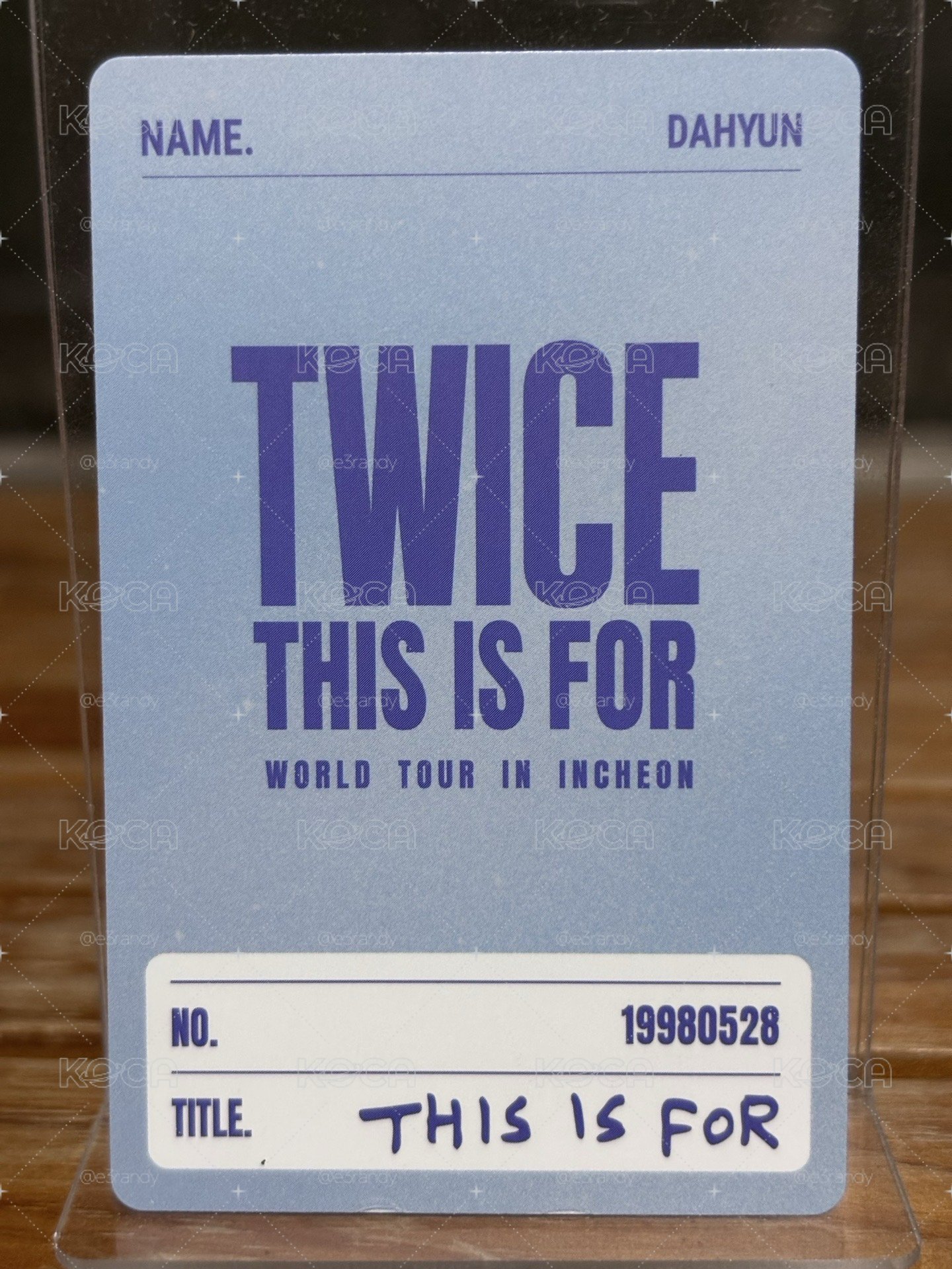 金多賢 Dahyun This is For 六巡 仁川場 演唱會DVD CD卡 ver.藍光DVD