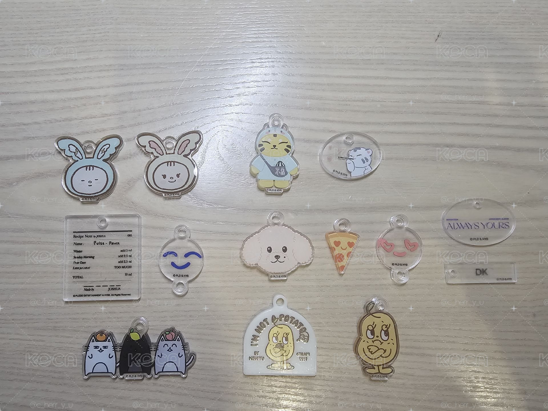 artist-made collection by SVT 成員自製壓克力吊飾