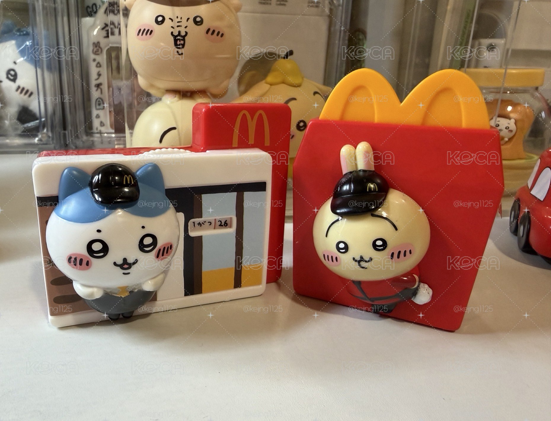 麥當勞玩具 兔兔貼紙+小八