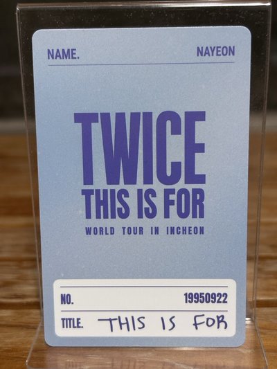 林娜璉 Nayeon This is For 六巡 仁川場 演唱會DVD CD卡 ver.藍光DVD