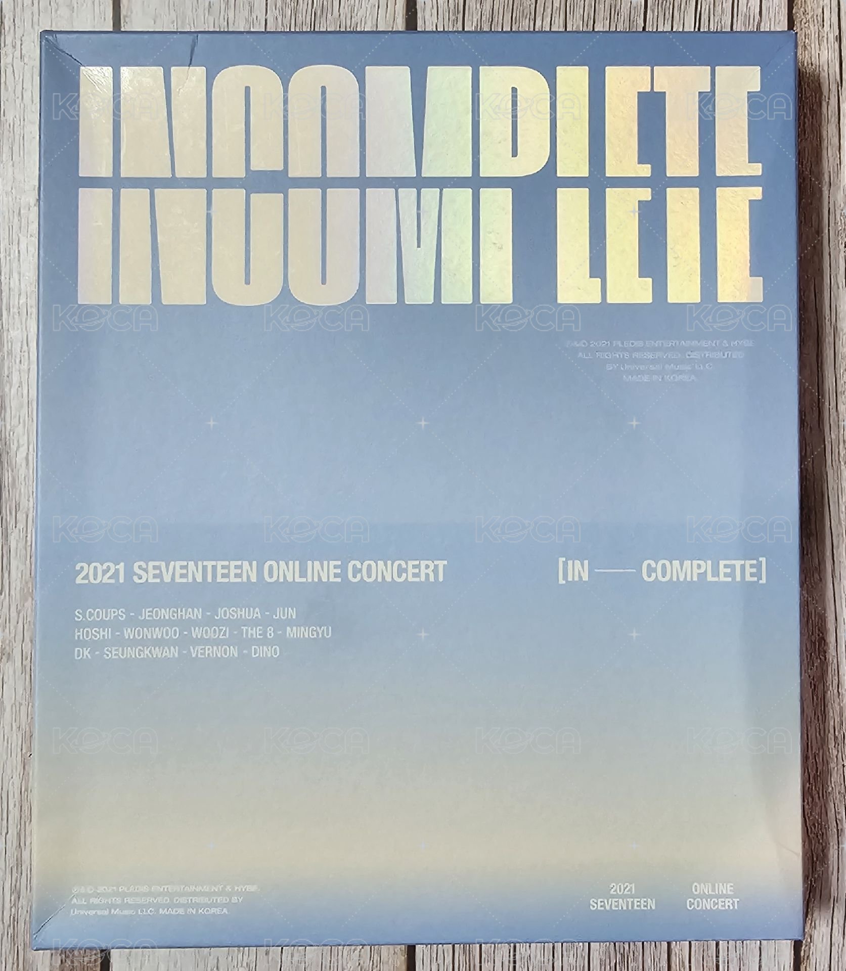 INCOMPLETE DVD