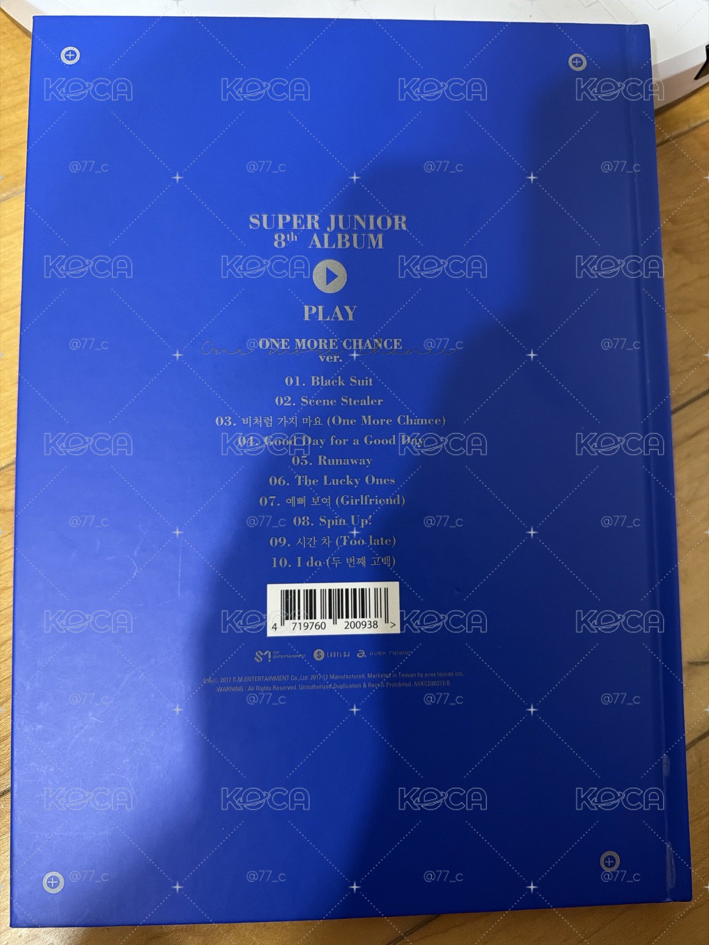 SJ 8輯 台壓（希澈CD)四角有損
