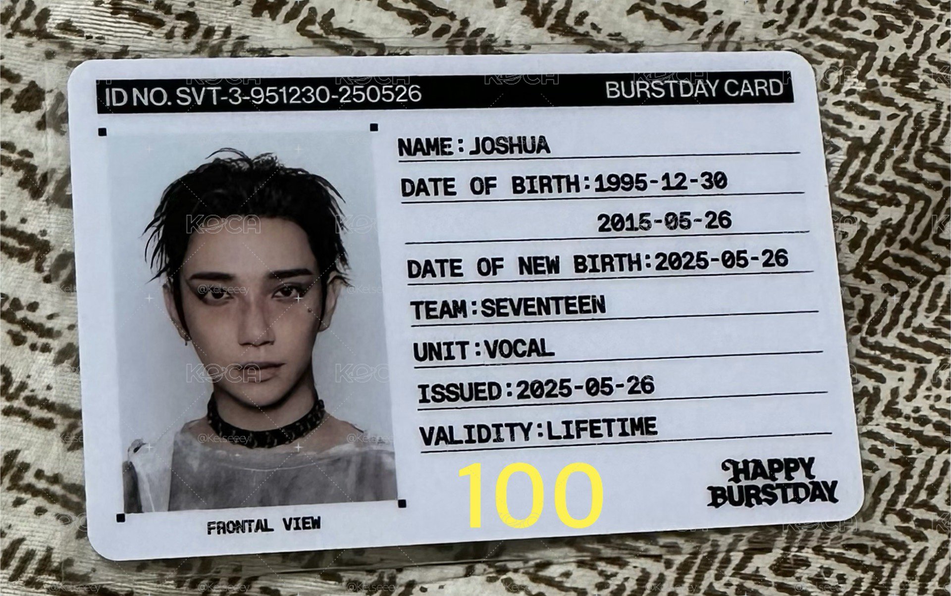 洪知秀 Joshua 小卡 專卡