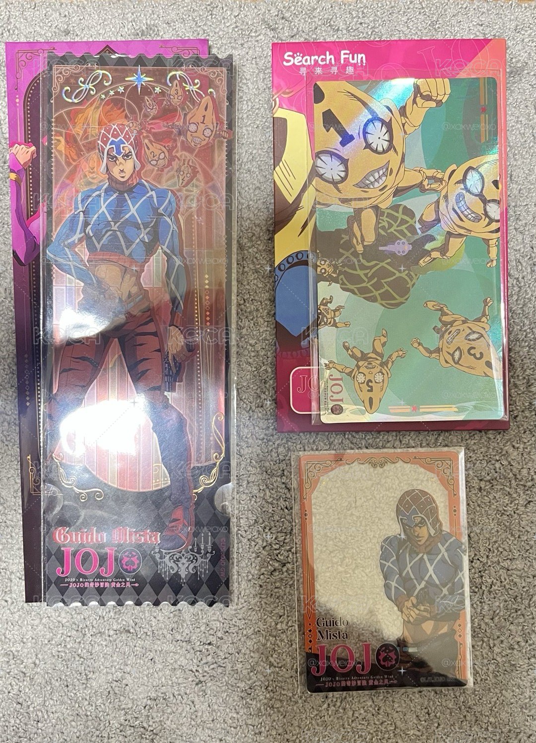 JOJO的奇幻冒險 黃金之風 鐳射票套 盲包 米達斯套餐