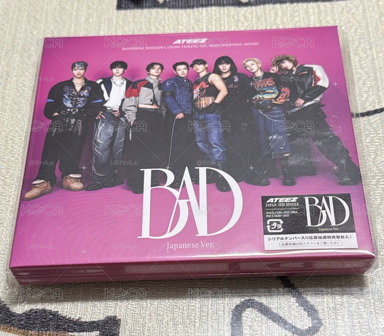BAD(JP ver.）初回盤A 鍾浩全專（含應募卷一張）
