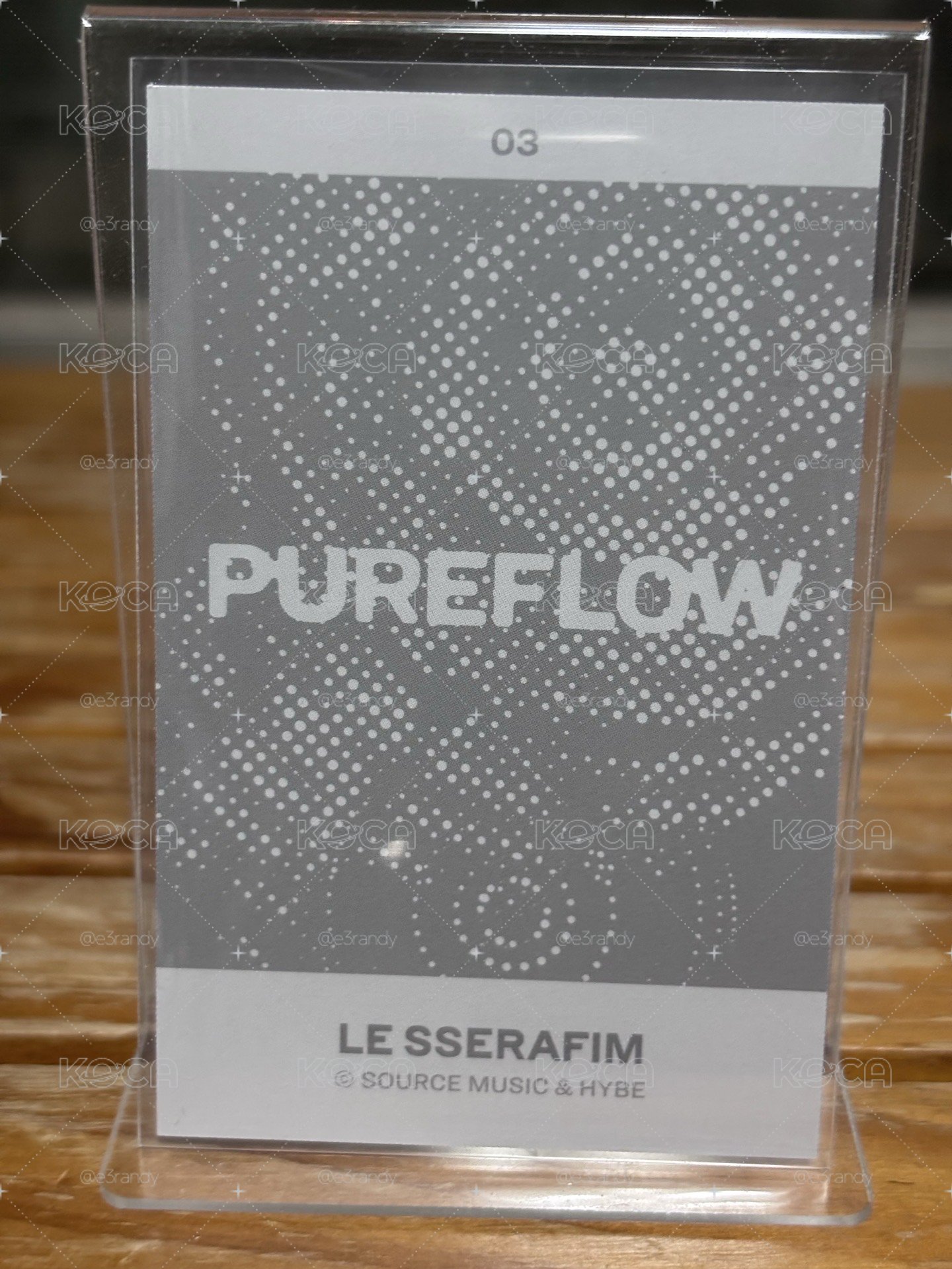 LE SSERAFIM PUREFLOW 隨機卡包 拍立得 團體卡 03
