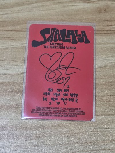 泰容 NCT 2020 周邊 官拍 & solo Shalala、NCT 127 Walk 專輯卡
