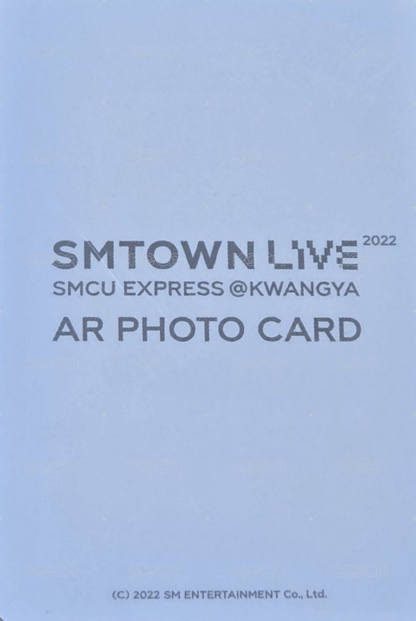 21年sm家族冬專 周邊卡 SMCU Live AR卡 背面