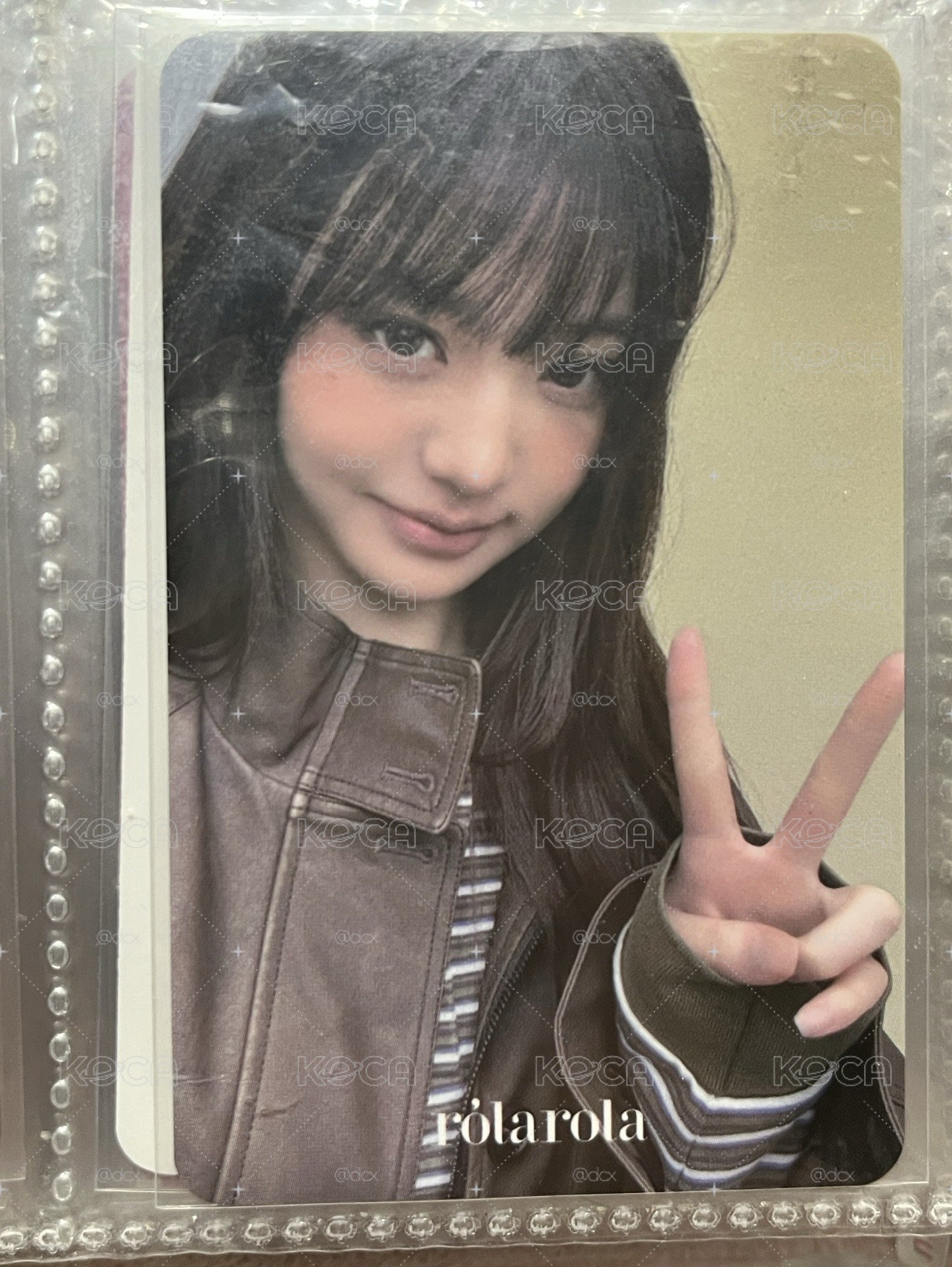IVE 張員瑛 Wonyoung rolarola 代言卡 4.0 比耶員