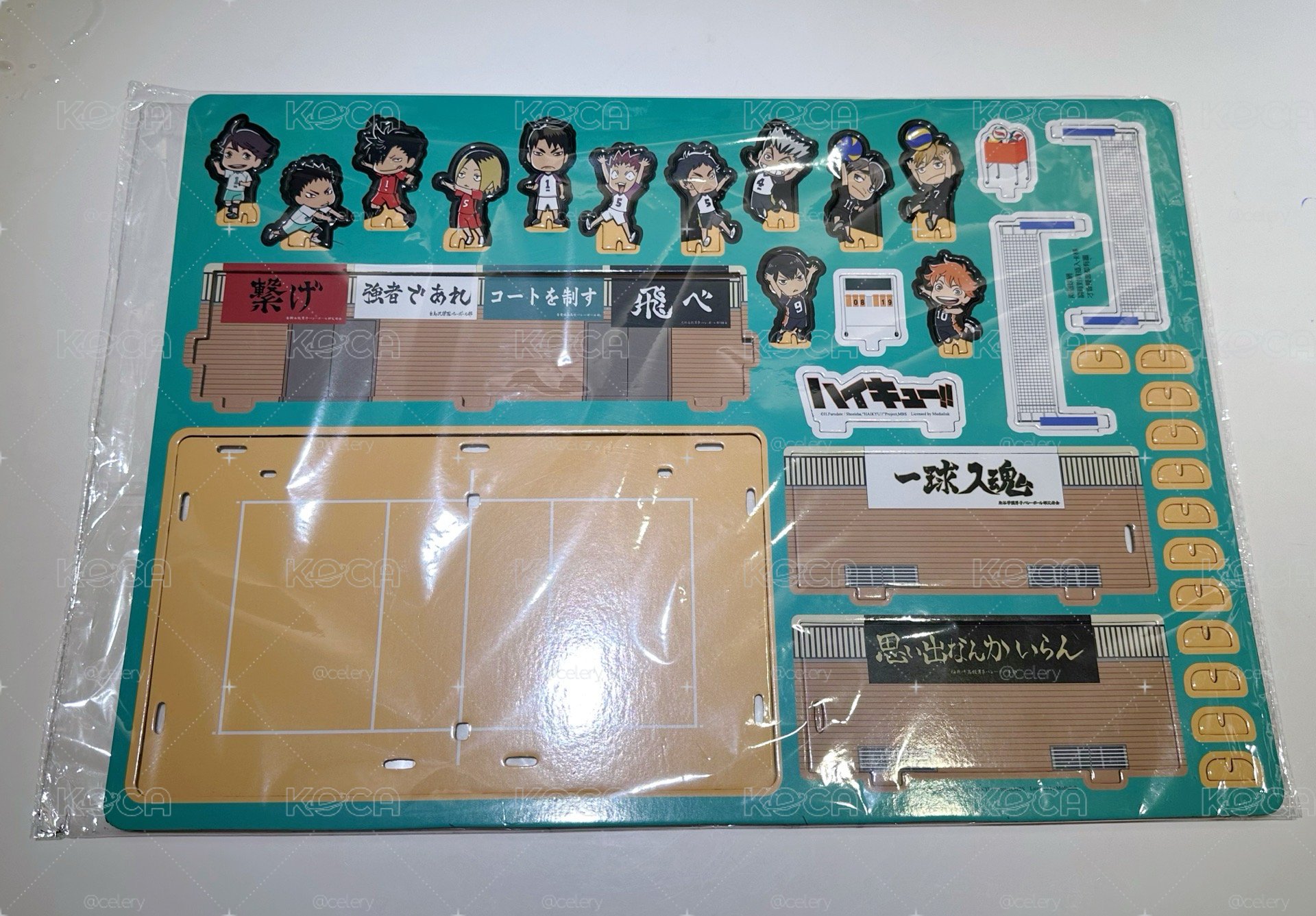 【現貨】羚邦正版《排球少年!!》Q版壓克力立牌球場場景組 / 6校12人大全套