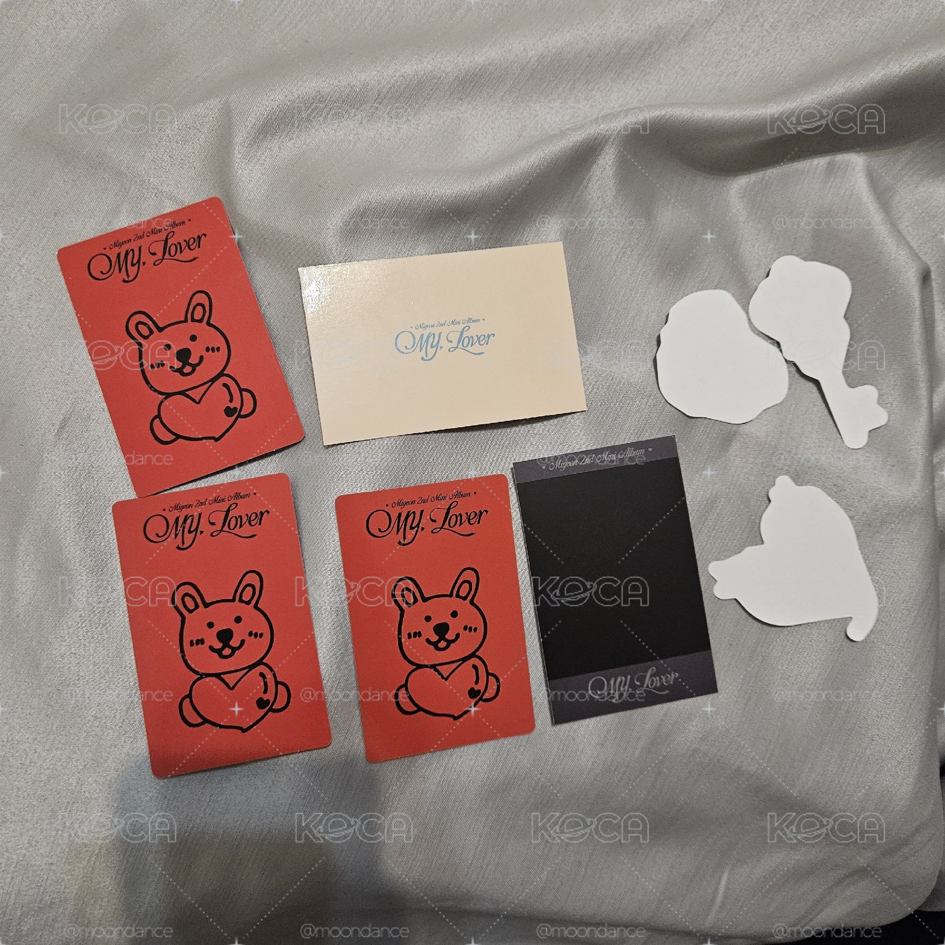 MY, Lover 專輯 My ver，小卡*2+拍立得*1+貼紙*3+刮刮卡*1，全部一起售