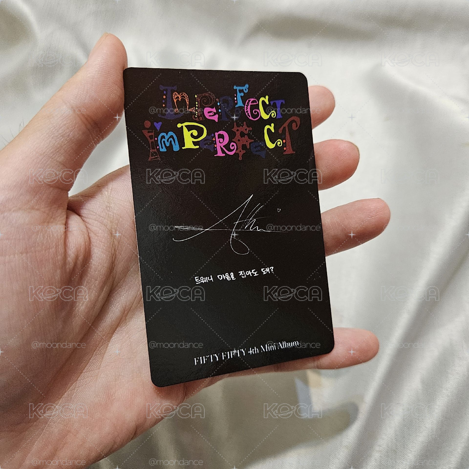 Imperfect-I'mperfect Messy me ver. 專輯卡，雅典娜，近全新，無瑕疵＞