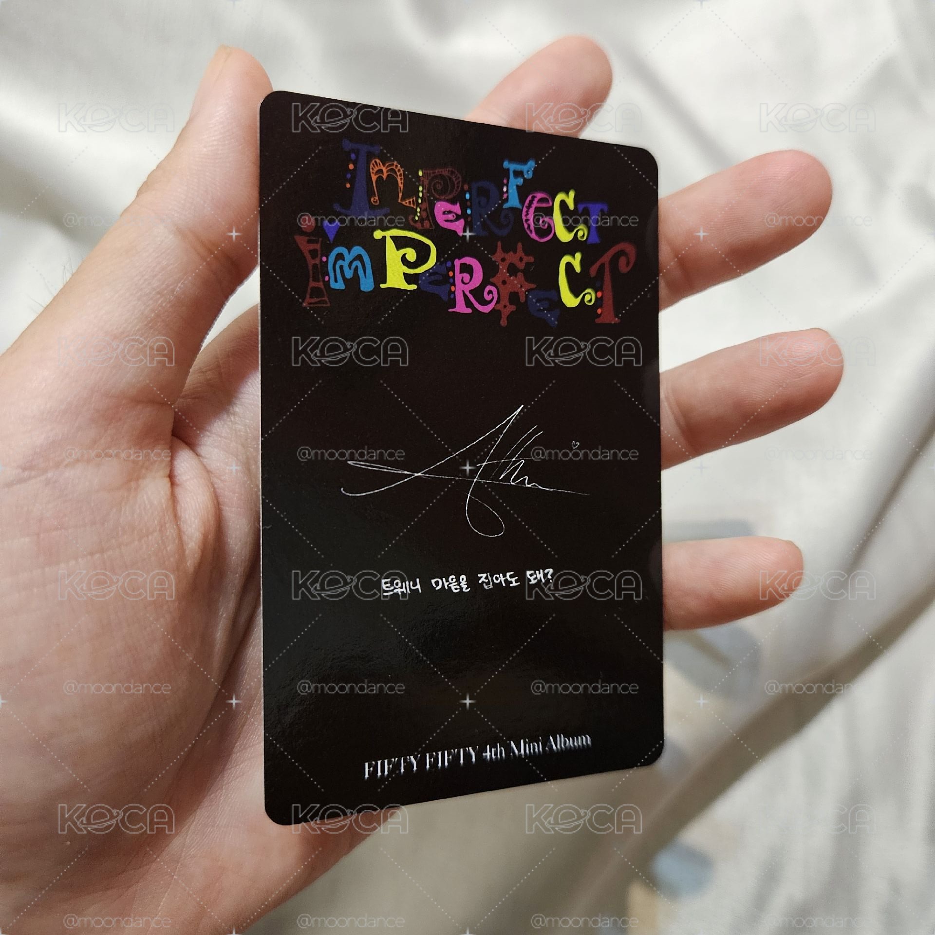 Imperfect-I'mperfect Messy me ver. 專輯卡，雅典娜，近全新，無瑕疵＞
