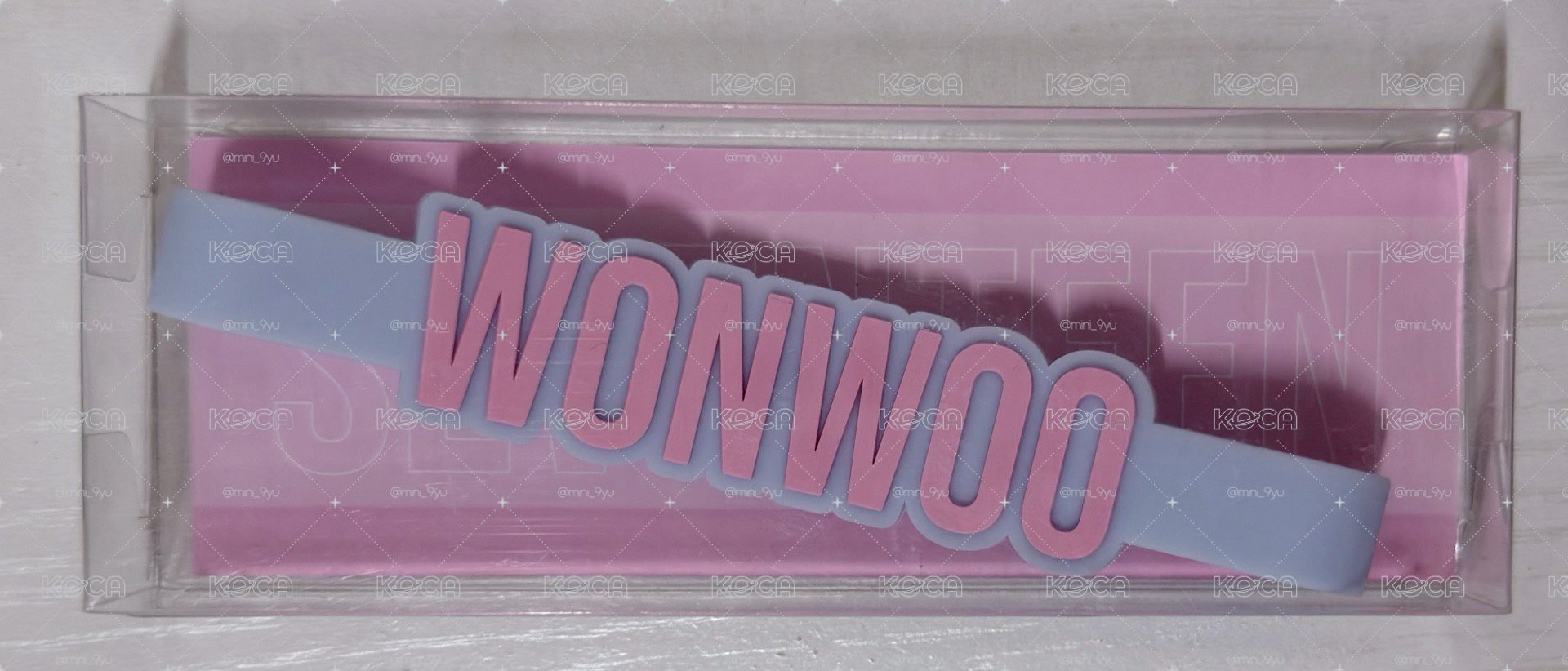 20'克拉島 圓佑WONWOO 手燈姓名裝飾環
