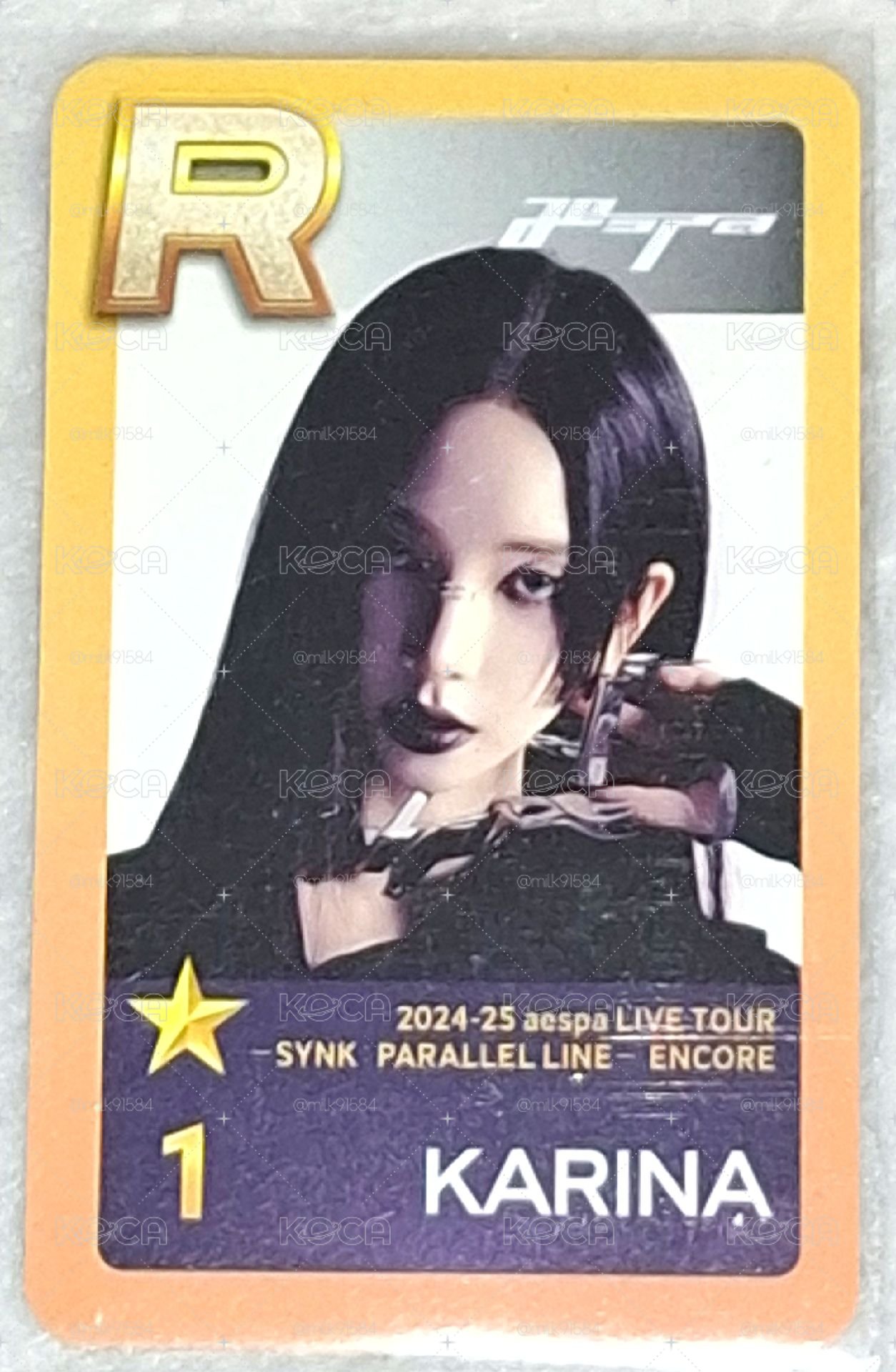 aespa 二巡安可場 任務卡 karina