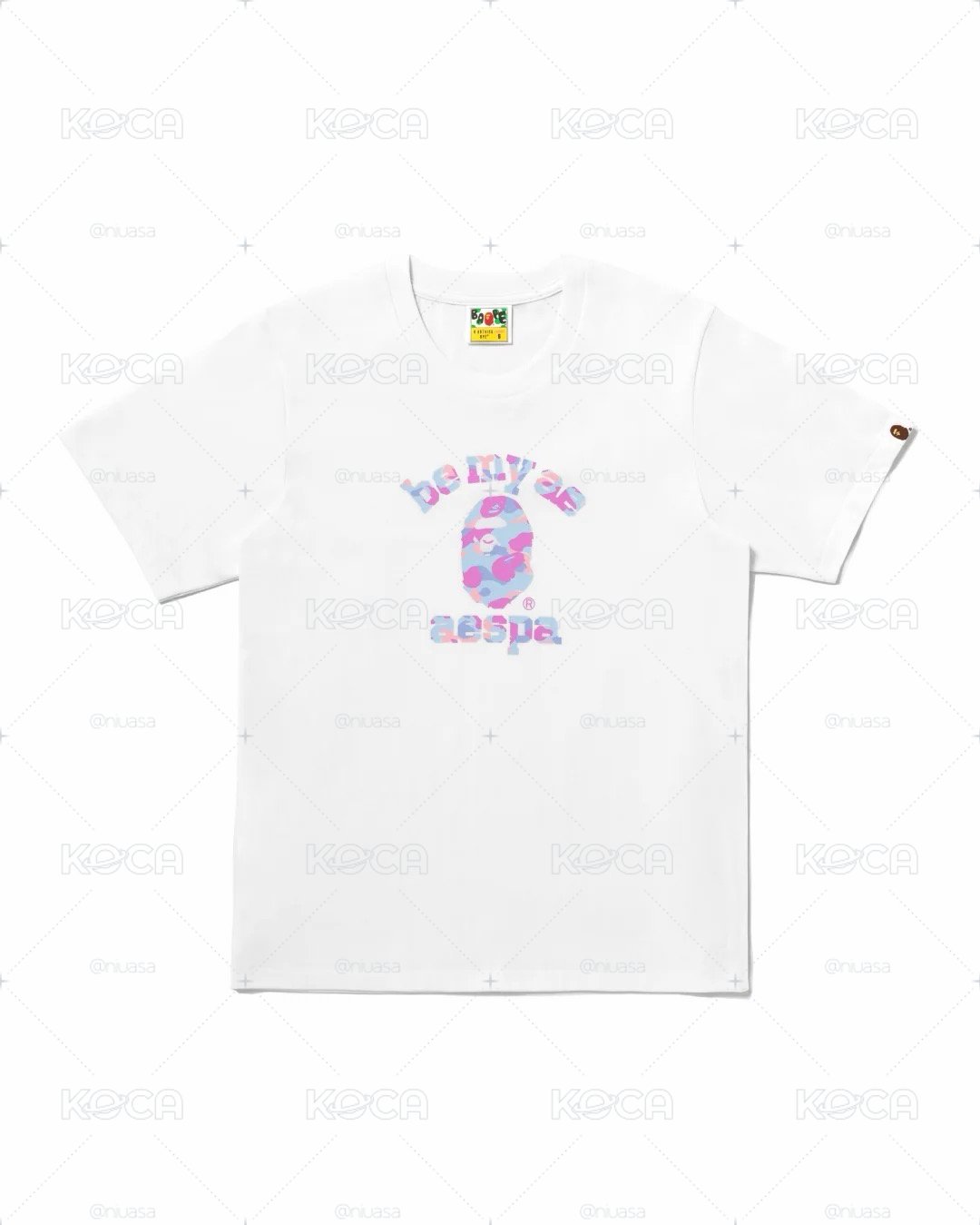 aespa bape 白色短袖