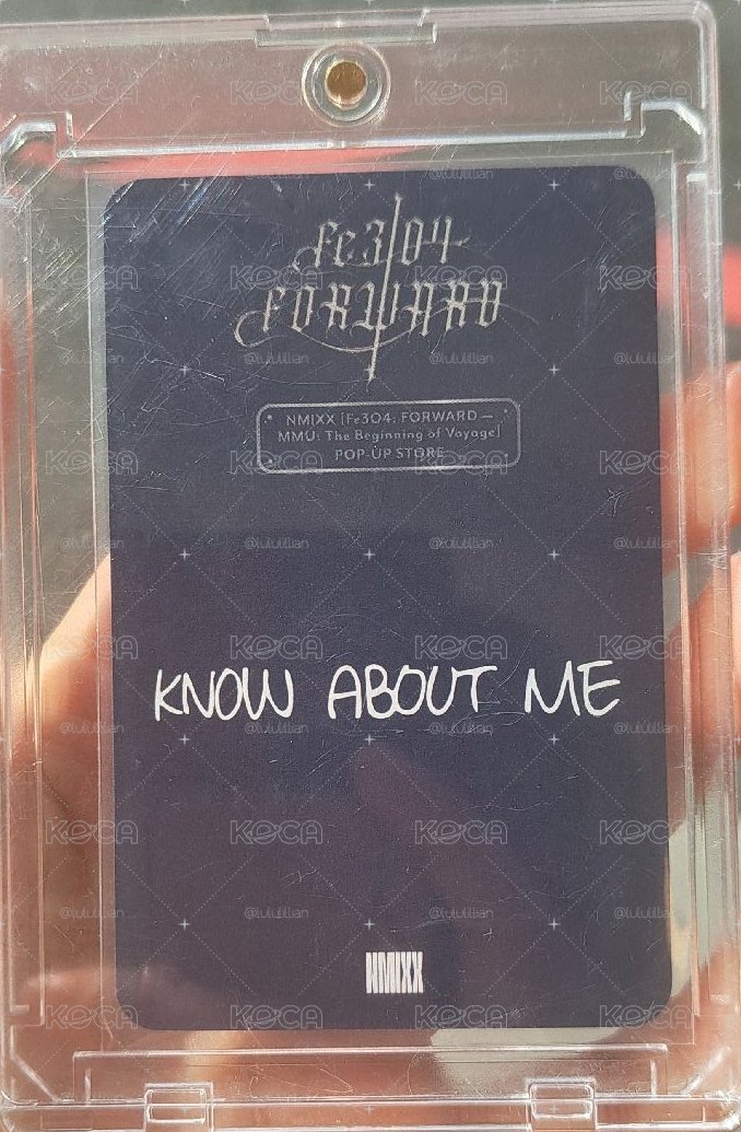  KNOW ABOUT ME 薛