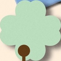 26FM 幸運草 紙花 彩帶 