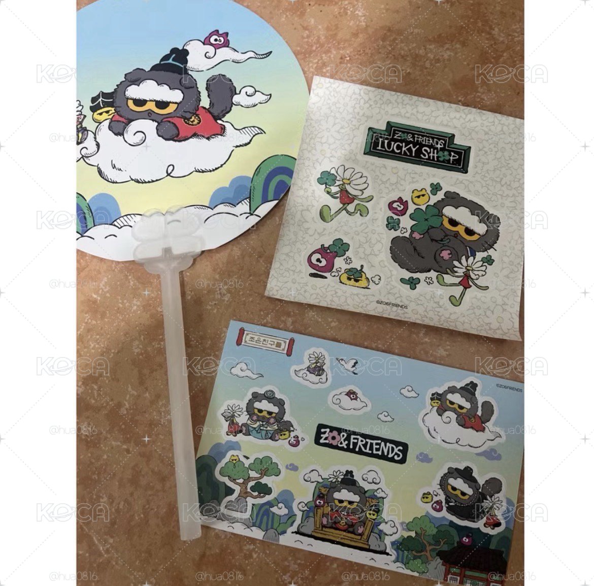 Zoa 快閃店-扇子➕貼紙🇰🇷