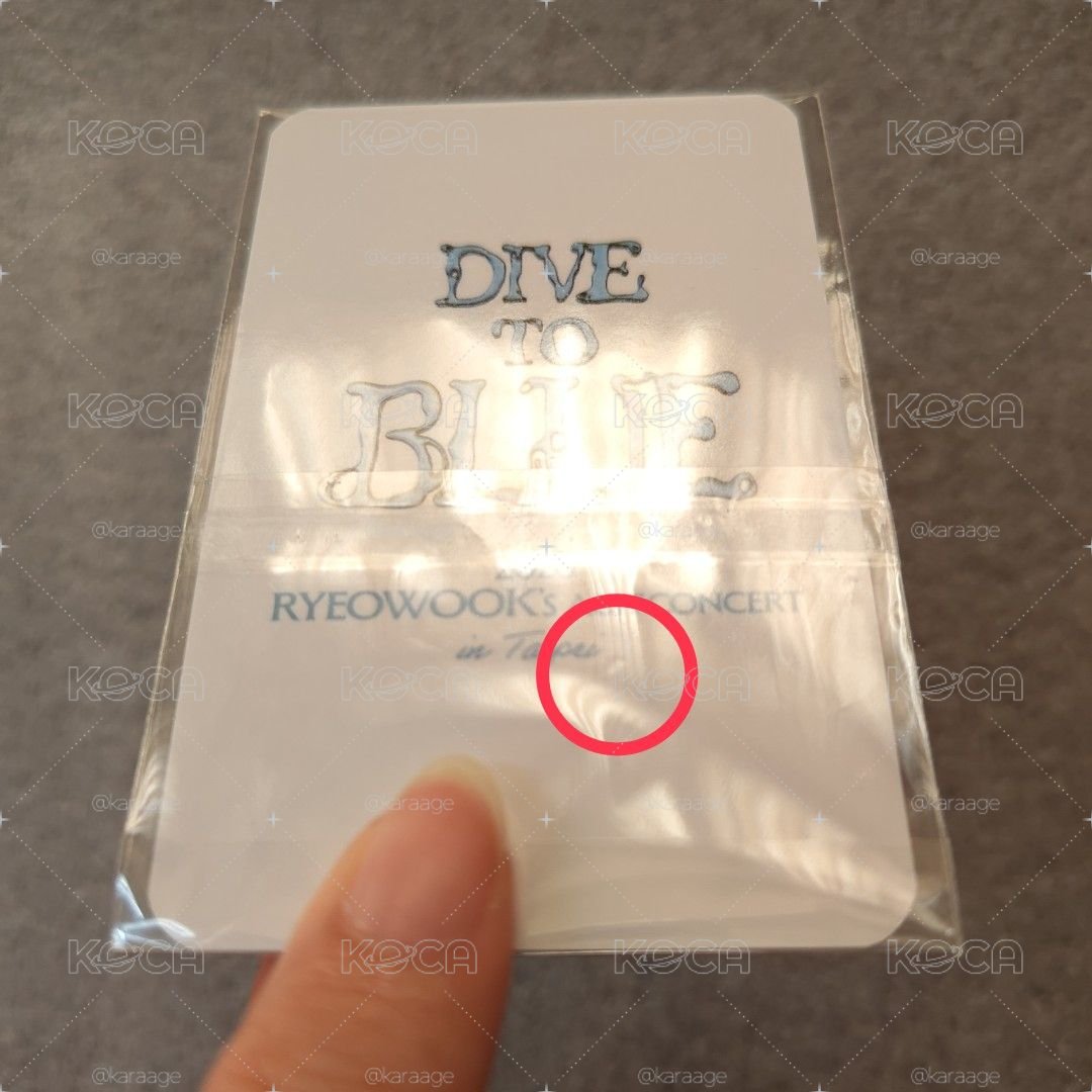 厲旭 DIVE TO BLUE 台北場 入場禮(小卡+飄帶)(卡背有損!!)