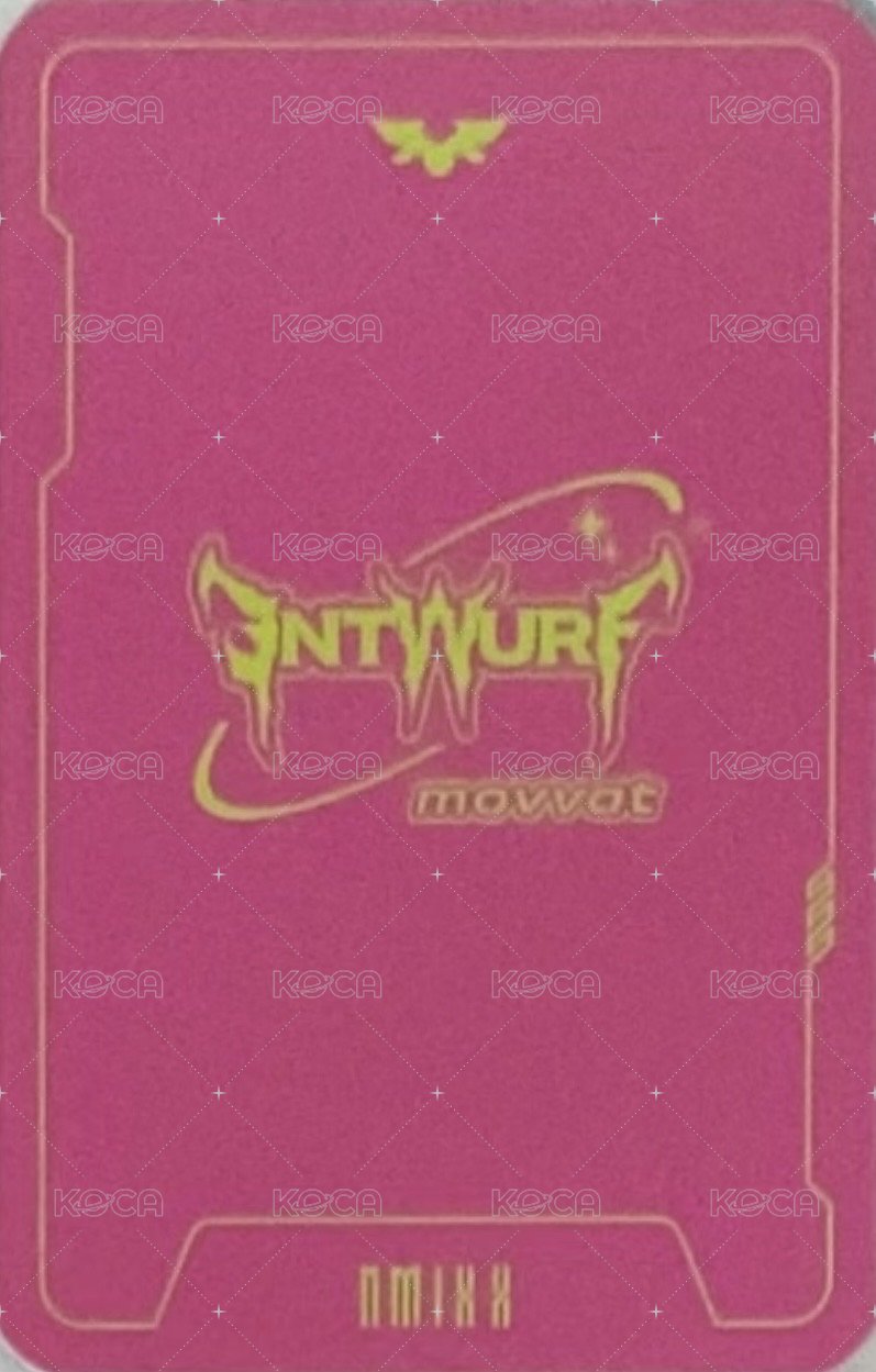 ENTWURF 周邊卡 衣服卡 背面