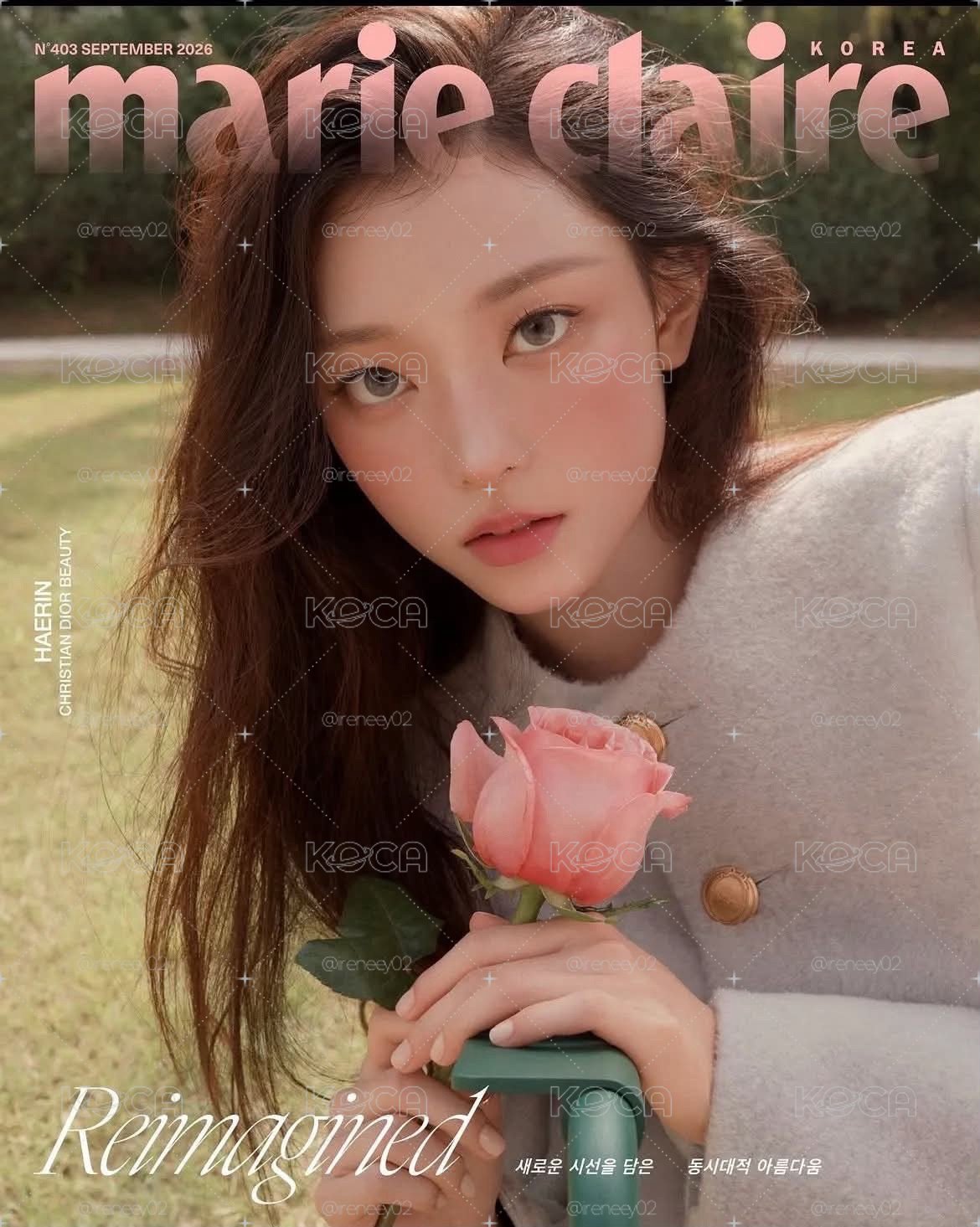 MarieClaire Korea 9月刊封面 雜誌 Dior Beauty 預購
