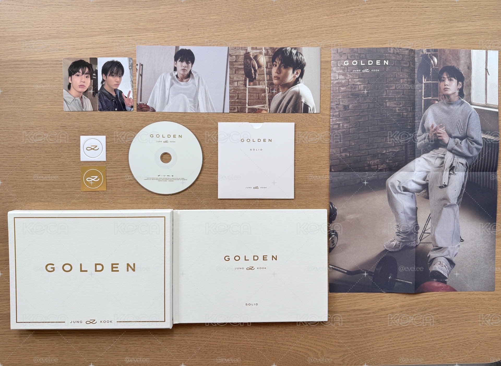 BTS防彈少年團Jung Kook田柾國 - 首張個人官方Solo專輯《GOLDEN》Solid 白色版本專輯
