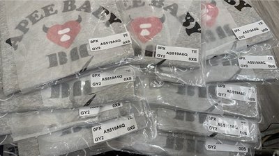 原價出售 APEE x BM 聯名短袖 ASA 灰色 尺碼XS